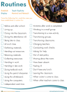 Classroom Routines Checklist Poster