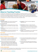 Observe Teaching Practice Practice Card