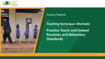 Practice Teach and Embed Routines and Behaviour Standards